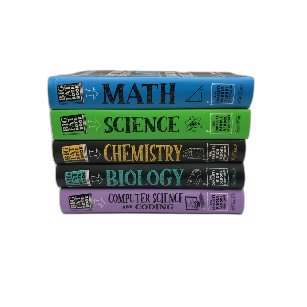 Big Fat Notebook Lot 5 Complete Middle School Study Guides Math Science Biology